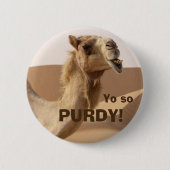 Funny Purdy Camel Foto Button (Vorderseite)