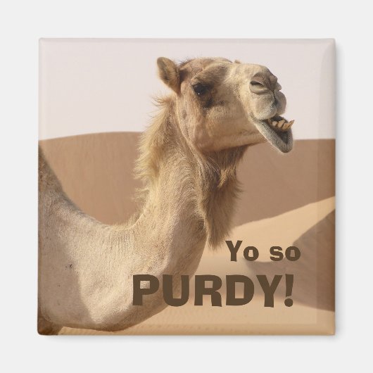 Funny Purdy Camel Foto Magnet (Vorne)