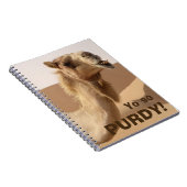 Funny Purdy Camel Foto Notizblock (Rechte Seite)
