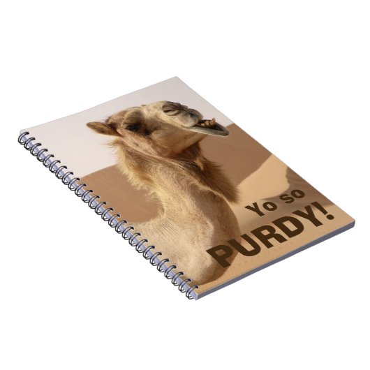 Funny Purdy Camel Foto Notizblock (Rechte Seite)