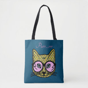 Funny Purr Ct Tote Bag Tasche