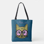 Funny Purr Ct Tote Bag Tasche (Rückseite)