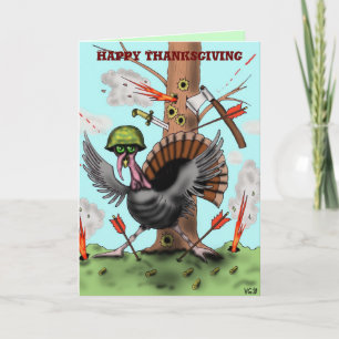Funny Puteny Happy Thanksgiving-Karte Design Feiertagskarte
