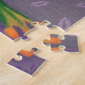 Funny Puzzle Frog Prinz mit Blume - Kissy (Seite)