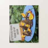 Funny! Puzzle - Fütternd Schmetterlinge stören nic (Vertikal)