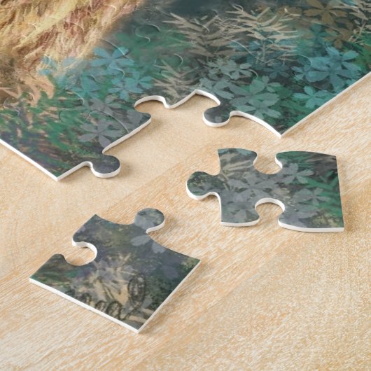 Funny Puzzle mit Baby Llama - Hallo (Seite)