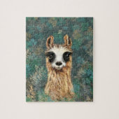 Funny Puzzle mit Baby Llama - Hallo (Vertikal)