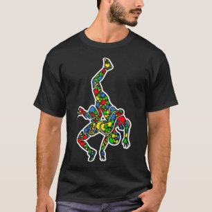 Funny Puzzle Wrestling Autismus Bewusstsein Männer T-Shirt