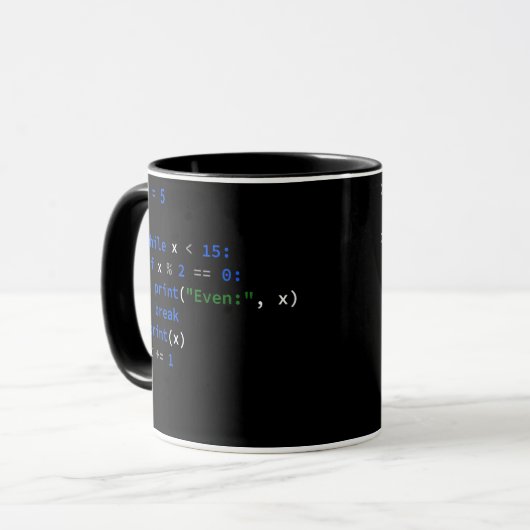 Funny Python Coding Vater Python Code Father Gift Tasse (Vorderseite Links)