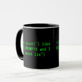 Funny Python Developer Tasse (Vorderseite Links)