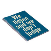 Funny qoute blue notebook notizblock (Rechte Seite)