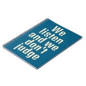 Funny qoute blue notebook notizblock (Linke Seite)
