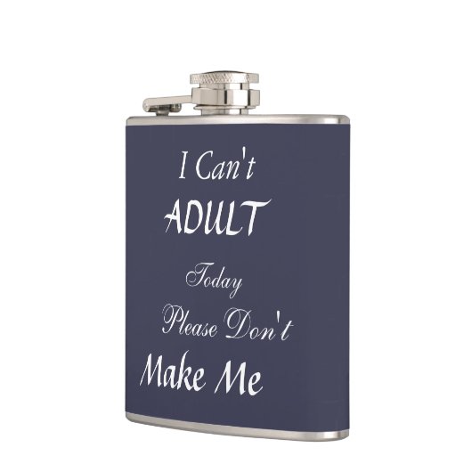 Funny Qoute Flachmann (Links)