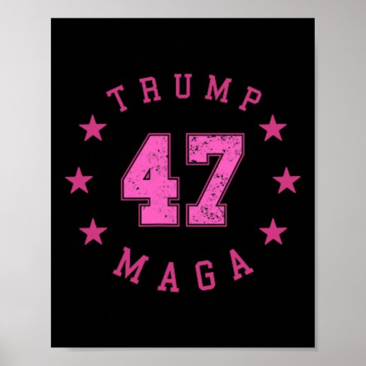 Funny Qr 45 47 Trump Einweihung 2025 Dance Code Poster (Vorne)