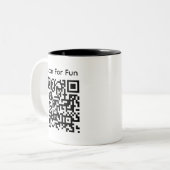 Funny QR Code Tasse pnng, Sarcastic Tasse Wrap (Vorderseite Links)