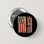 Funny Qr Donald Trump tanzt 4745 Code Video Button (Vorne & Hinten)