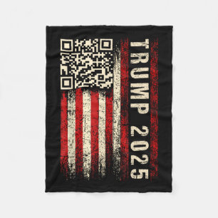 Funny Qr Donald Trump tanzt 4745 Code Video Fleecedecke