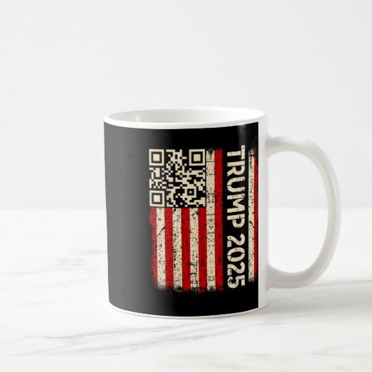 Funny Qr Donald Trump tanzt 4745 Code Video Kaffeetasse (Rechts)
