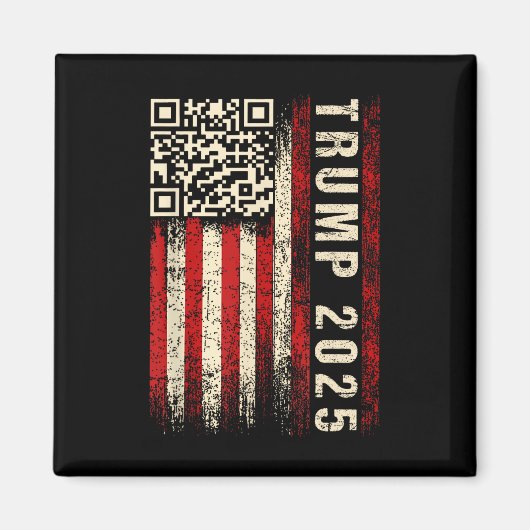 Funny Qr Donald Trump tanzt 4745 Code Video Magnet (Vorne)