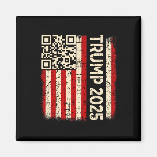 Funny Qr Donald Trump tanzt 4745 Code Video Magnet (Vorne)