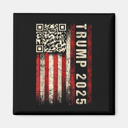 Funny Qr Donald Trump tanzt 47_45 Code Video Magnet (Vorne)