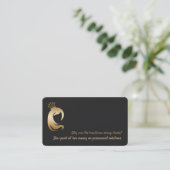 Funny QR Hair Stylist Makeup Artist Visitenkarte (Stehend Vorderseite)