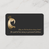 Funny QR Hair Stylist Makeup Artist Visitenkarte (Vorderseite)