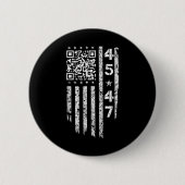 Funny Qr ist der Back President Trump Code Button (Vorderseite)