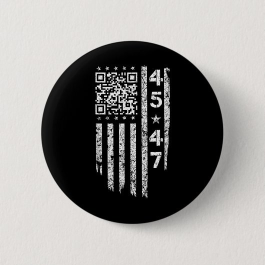 Funny Qr ist der Back President Trump Code Button (Vorderseite)