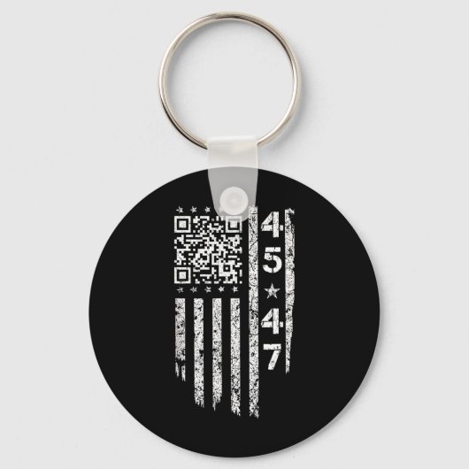 Funny Qr ist der Back President Trump Code Schlüsselanhänger (Vorderseite)