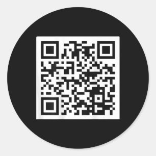 Funny Qr Präsident Trump 4547 T-Shirt Trump Dancin Runder Aufkleber