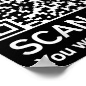 Funny Qr Präsident Trump 4547 Trump Tanzcode ( Poster (Ecke)