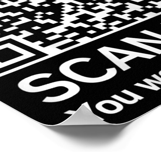 Funny Qr Präsident Trump 4547 Trump Tanzcode ( Poster (Ecke)