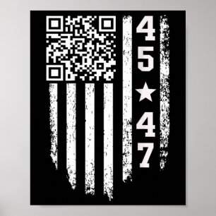 Funny Qr Präsident Trump 4547 Trump Tanzcode Poster