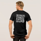 Funny QR Präsident Trump 45 47 Dancing Code Xmas Tri-Blend Shirt (Rückseite voll)