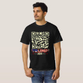 Funny QR Präsident Trump 45/47 Trump Tanzcode T-Shirt (Vorne ganz)