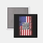 Funny Qr Präsident Trump Code Dance Magnet (Vorderseite/Rückseite)