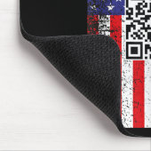 Funny Qr Präsident Trump Code Dance Mousepad (Ecke)