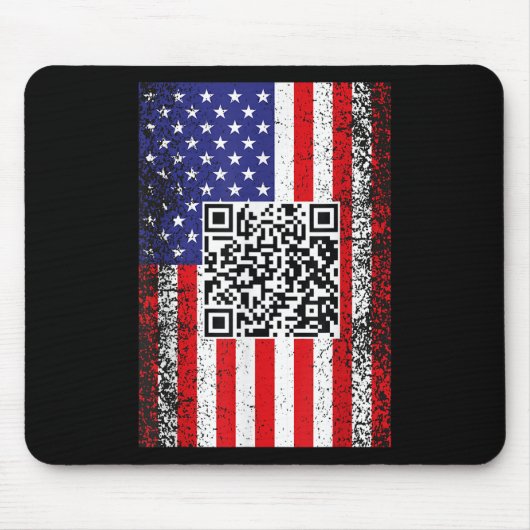 Funny Qr Präsident Trump Code Dance Mousepad (Vorne)