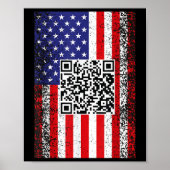 Funny Qr Präsident Trump Code Dance Poster (Vorne)