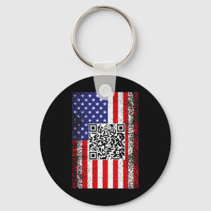 Funny Qr Präsident Trump Code Dance Schlüsselanhänger