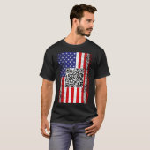 Funny Qr Präsident Trump Code Dance T-Shirt (Vorne ganz)