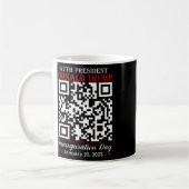 Funny Qr Präsident Trump Dance Code Einweihung D Kaffeetasse (Links)