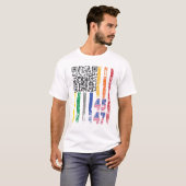 Funny QR Präsident Trump Dance Code T-Shirt (Vorne ganz)
