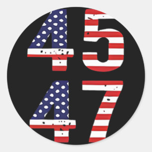 Funny Qr Präsident Trump Dance Scan Me Code (auf B Runder Aufkleber