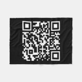 Funny Qr Präsident Trump Tance Code _1 Fleecedecke (Vorderseite (Horizontal))