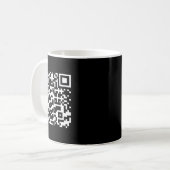 Funny Qr Präsident Trump Tance Code _1 Kaffeetasse (Vorderseite Links)