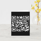 Funny Qr Präsident Trump Tance Code _1 Karte (Gelbe Blume)