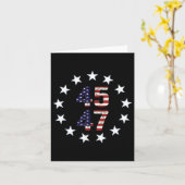 Funny Qr Präsident Trump Tance Code 1 Karte (Gelbe Blume)