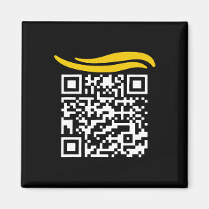 Funny Qr Präsident Trump Tance Code 1 Magnet